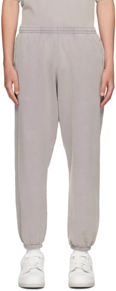 Acne Studios Purple Logo Patch Sweatpants In Adf Dusty Purple
