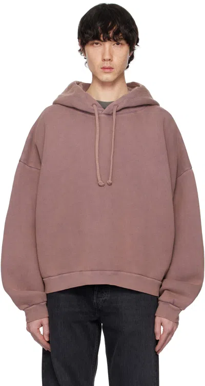 Acne Studios Purple Relaxed Fit Hoodie In Adb Plum Purple