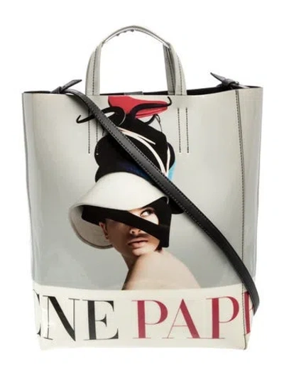 Pre-owned Acne Studios Pvc Tote In Green