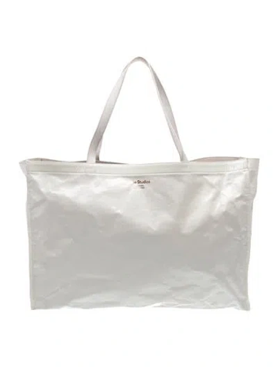 Pre-owned Acne Studios Pvc Tote In White