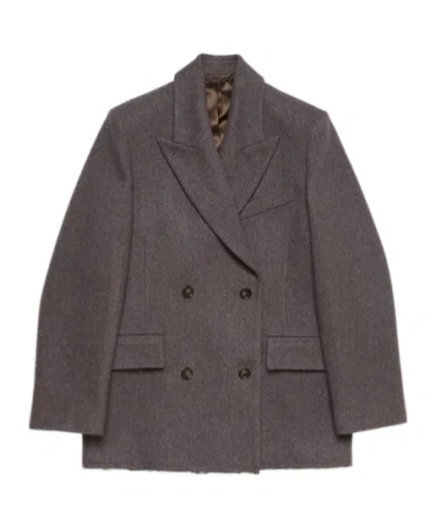 Acne Studios Raw-cut Blazer In Black