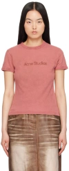 ACNE STUDIOS RED BLURRED T-SHIRT