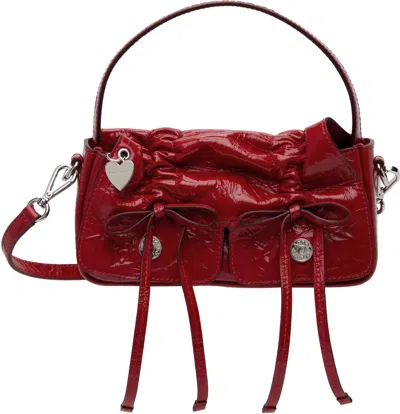 Acne Studios Red Multipocket Micro Bag