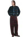 Acne Studios Red Plaid Trousers In Red