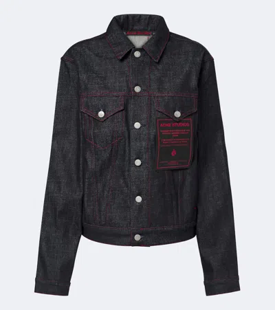 Acne Studios Re-edition Denim Jacket In Blue