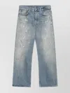 Acne Studios Regular Fit Five-pocket Distressed Jeans 2021 In Blue