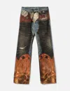 Acne Studios 2010 Printed Straight-leg Jeans In Multi