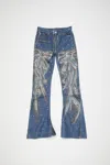 Acne Studios High-rise Bootcut Jeans In Mid Blue
