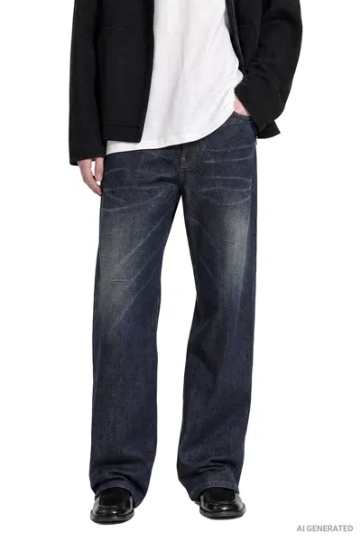 Acne Studios Regular Fit Jeans 2021 In Blue