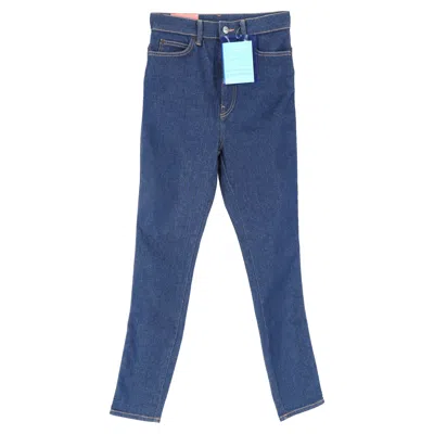 Acne Studios Regular Fit Jeans In Blue Denim