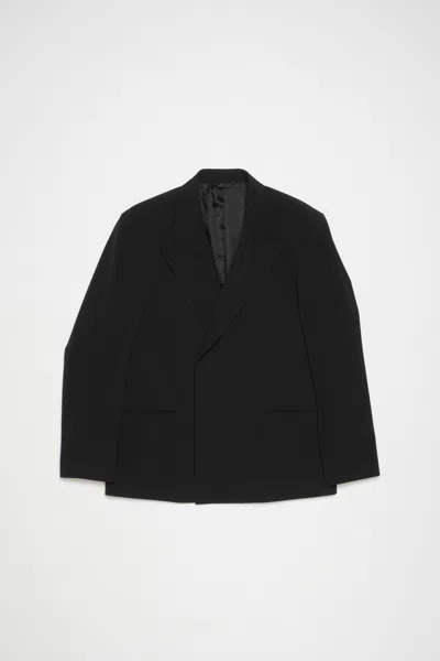 Acne Studios Double-breasted Jacket In Black