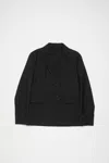 Acne Studios Single-breasted Notched Blazer In Black