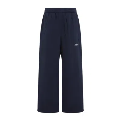Acne Studios Regular-fit Drawstring Pants In Blue