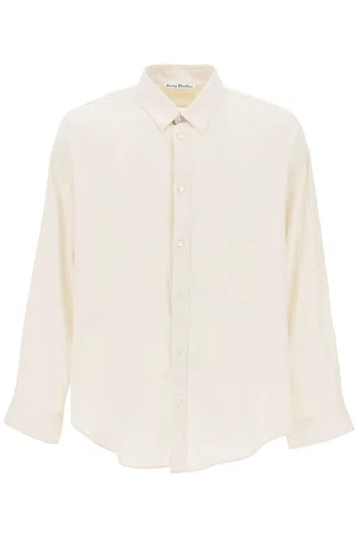 Acne Studios Relaxed Fit Button-down Shirt In White