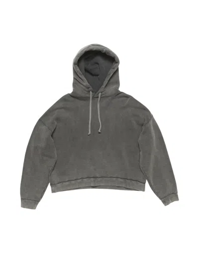 Acne Studios Relaxed Fit Cotton Hoodie In Gray