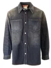Acne Studios Karto Darkside Denim Shirt In Blue