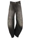 Acne Studios Relaxed Fit Jeans Black In Gray