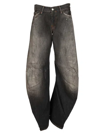 Acne Studios Relaxed Fit Jeans Black In Gray