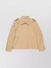 Acne Studios Relaxed Fit Military Style Jacket In Neutral