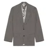 Acne Studios Relaxed Fit Single-breasted Suit Jacket In Grey