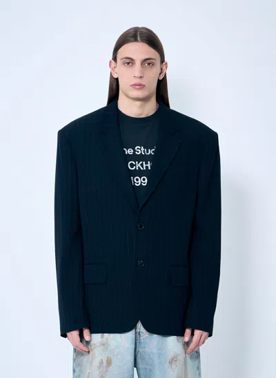 Acne Studios Men Relaxed-fit Suit Blazer In Blue