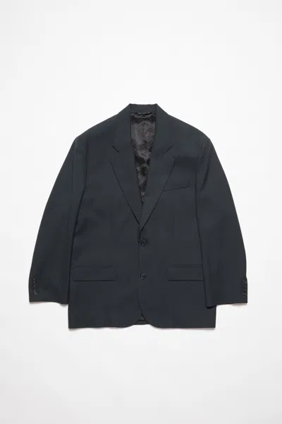 Acne Studios Relaxed Fit Suit Jacket In Dark Navy
