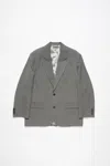 Acne Studios Single-breasted Suit Jacket In Grey Melange