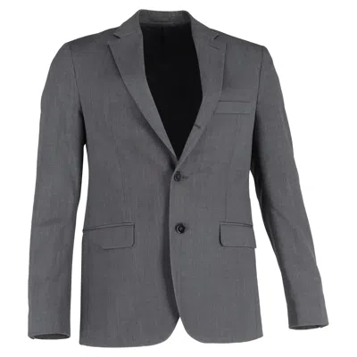 Acne Studios Relaxed Fit Suit Jacket In Grey Wool