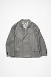 Acne Studios Relaxed Fit Suit Jacket In Vintage Grey Melange