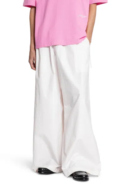 Acne Studios Relaxed Fit Trousers In White