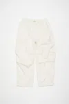 Acne Studios Relaxed Fit Trousers In White