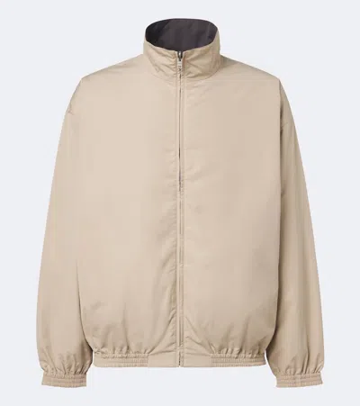 Acne Studios Reversible Technical Blouson Jacket In Beige