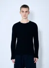Acne Studios Men Rib Cotton Sweater In Black