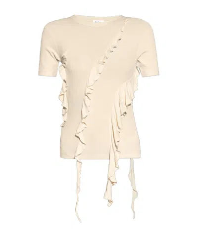 Acne Studios Rib T-shirt In Nude