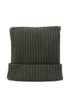 Acne Studios Ribbed Beanie In Green