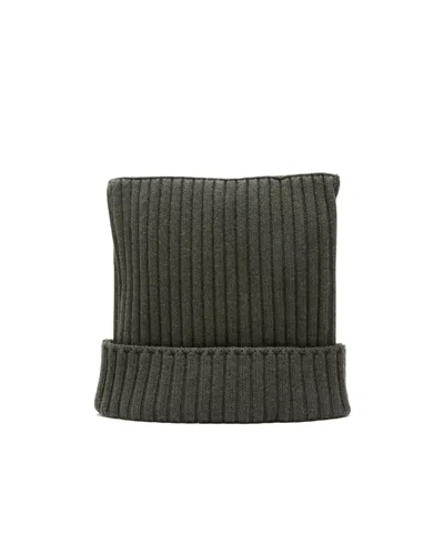 ACNE STUDIOS ACNE STUDIOS RIBBED SQUARE BEANIE HAT