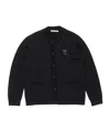 Acne Studios Ribbed Button-up Cardigan In Black