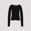 Acne Studios Ribbed Cotton Cardigan In Black