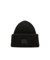 Acne Studios Ribbed Face-patch Hat In Metallic