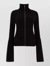 Acne Studios Koton Zip Cotton Rib Cardigan