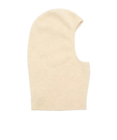 Acne Studios Ribbed-knit Balaclava In Nude