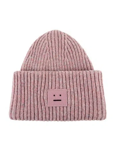 Pre-owned Acne Studios Ribbed Knit Beanie In Multi