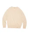 Acne Studios Ribbed-knit V-neck Sweater In Nude
