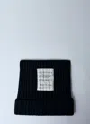 Acne Studios Men Ribbed Square Beanie In Black