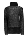 Acne Studios Turtleneck Knitted Sweaters In Dark Grey