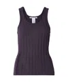 Acne Studios Purple Rib-knit Tank Top In Purple
