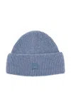 ACNE STUDIOS ACNE STUDIOS RIBBED WOOL BEANIE HAT WITH CUFF WOMEN