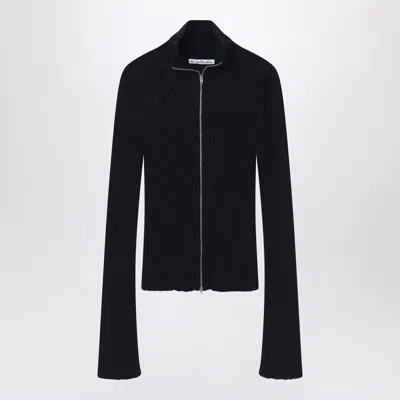 ACNE STUDIOS ACNE STUDIOS RIBBED ZIP CARDIGAN