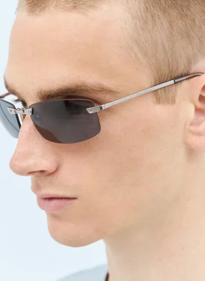 Acne Studios Rimless Sunglasses In Black