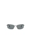 Acne Studios Rimless Sunglasses In Gray